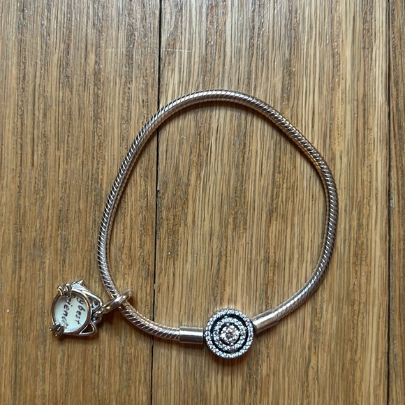 Pandora Moments Halo Snake Chain Bracelet - worn once - Picture 3 of 3